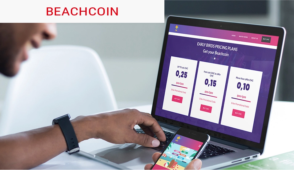 Beachcoin, piattaforma acquisto token